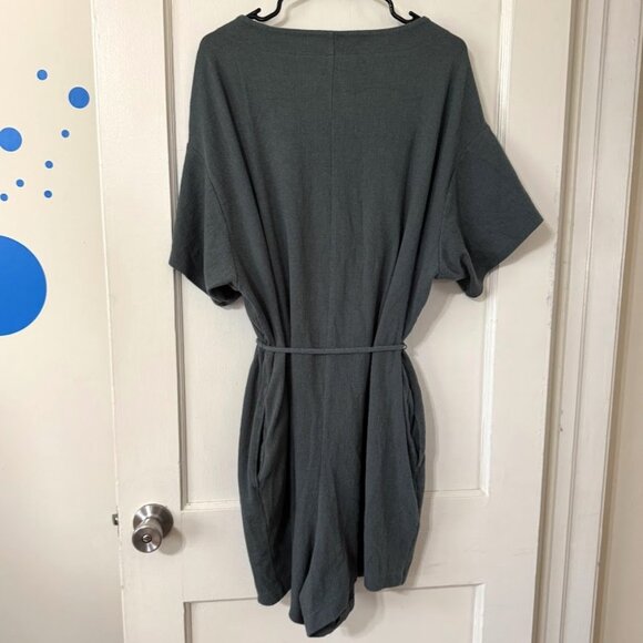 Old Navy Textured Knit Utility Romper | 3X | Sage Green - Picture 2 of 2